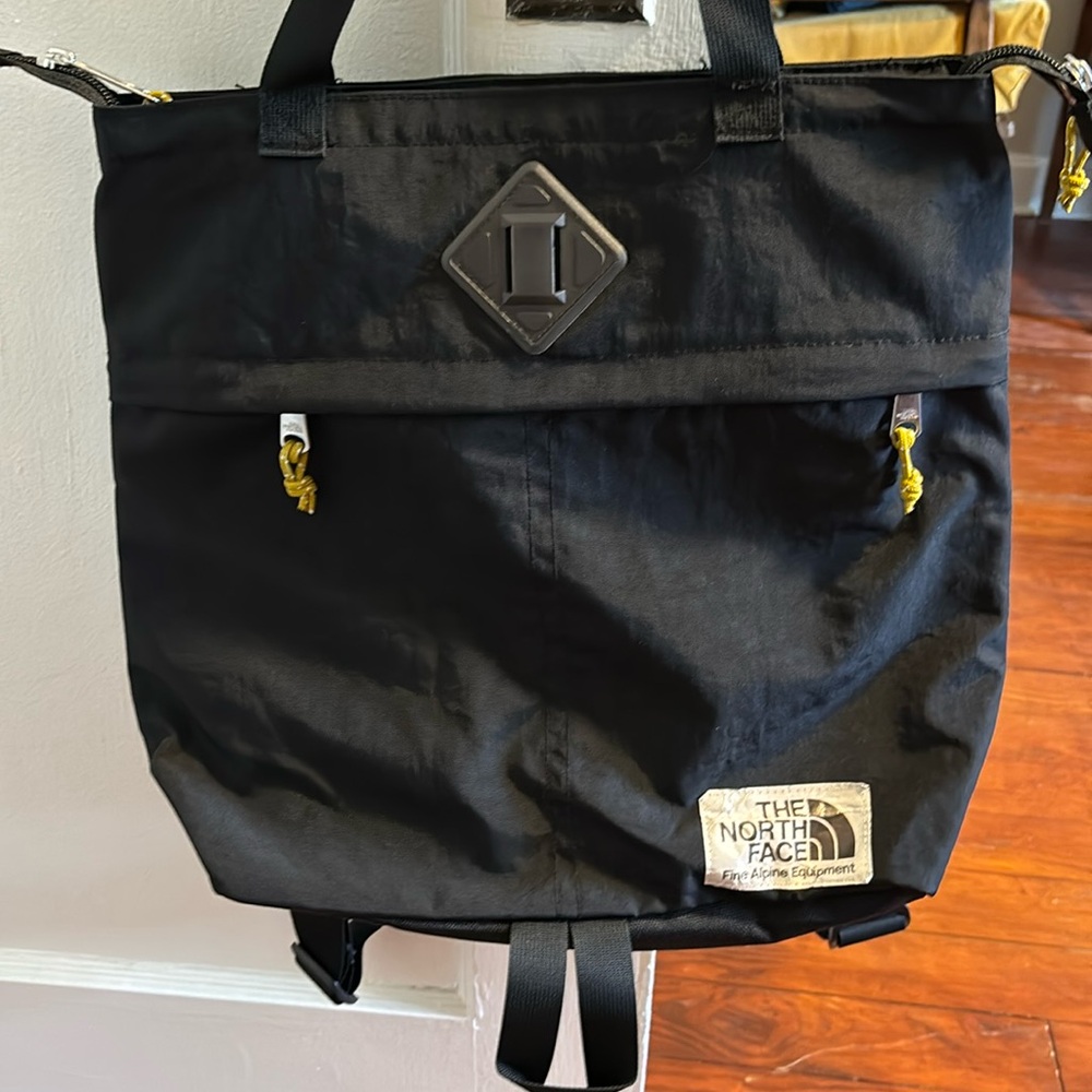 Black north face laptop backpack